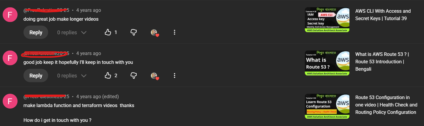 Viewer feedback on Linux networking tutorial by Mangaldeep Dey